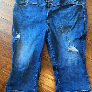 Lane bryant cropped jeans